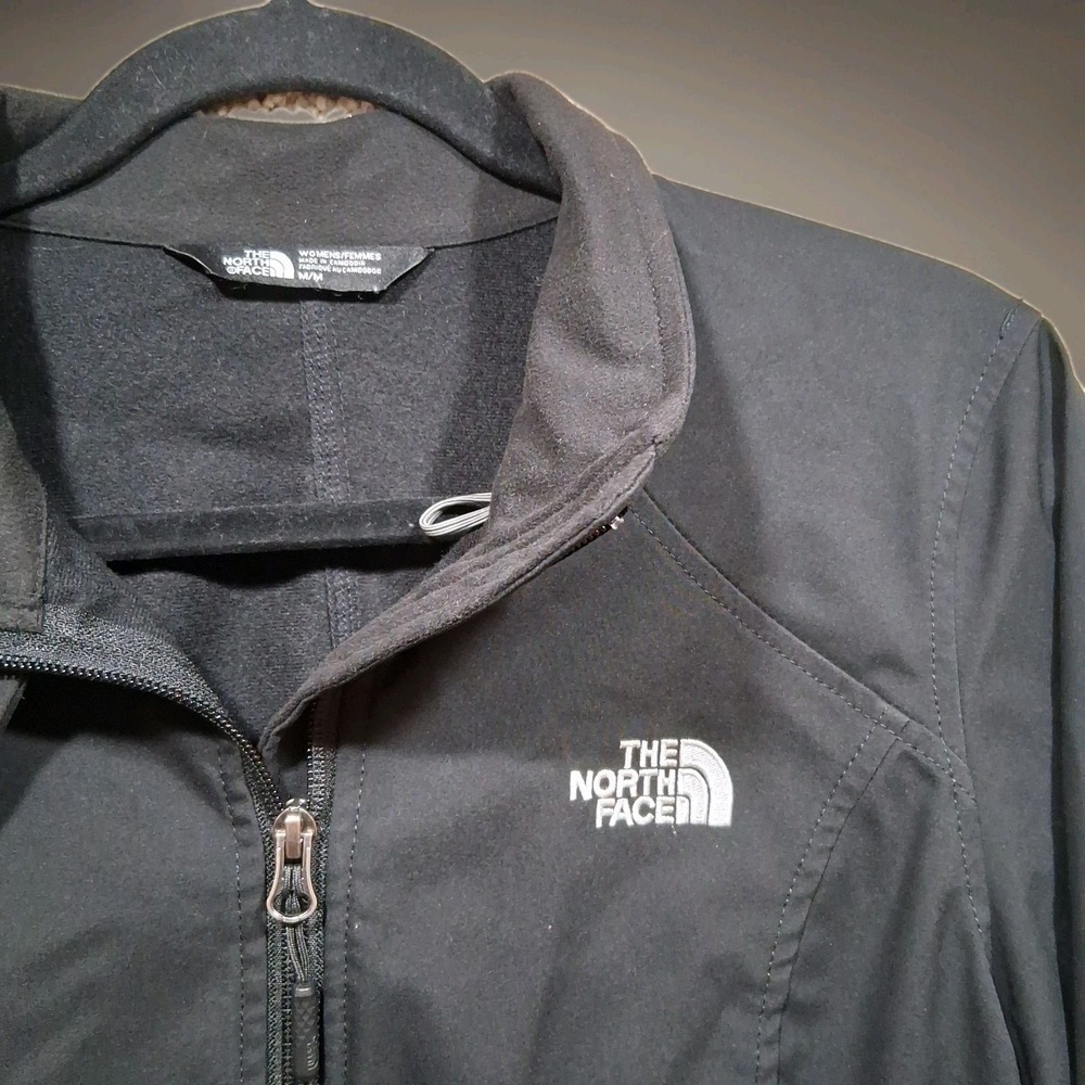 The North Face Windwall Jacket Women Medium Full Zip Black Hardshell